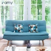modern design cheap fabric 1.2m width 2 in 1 reclining folding sofa bed