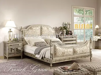 French Provincial Bedroom Set Vivid Wood Carving Kind Size Bed Elegant Solid Wood Bed Buy Bedroom French Provincial Furniture Solid Wood King Size