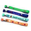 2019 Best selling Items on china printed polyester wristband with sliding lock clasp