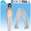 Disposable paper pants,SBPP/SMS long pants with elastic waist and ankle