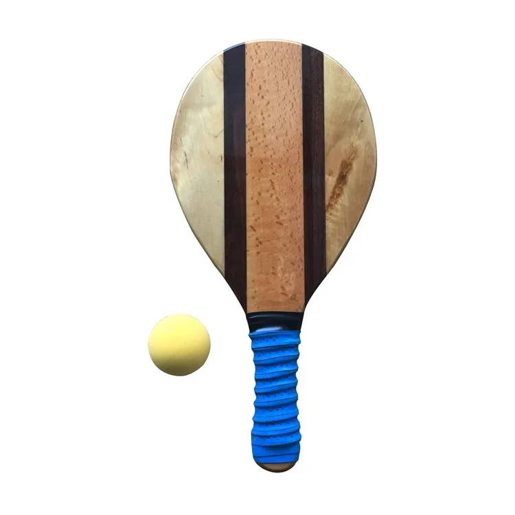 Bälle Beachtennis Frescobol Holz Schläger Matkot Paddle Beach Tennis Set inkl 