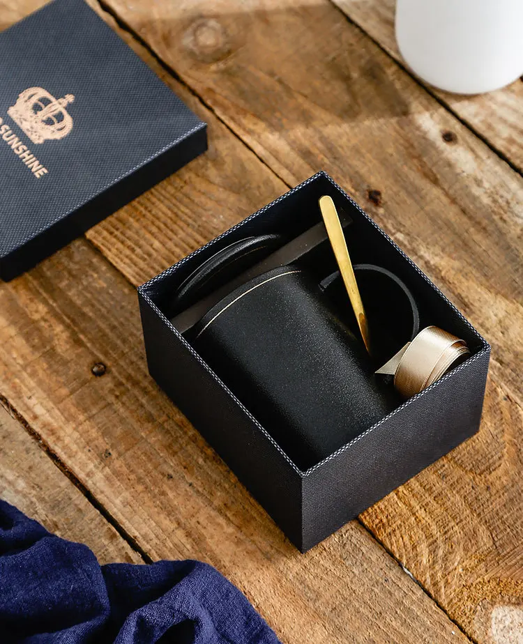 Matte Wedding Luxury T Ceramic Coffee Mug Cup Box Set With Handle