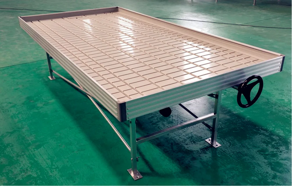 Greenhouse Rolling Benches Flood Table Hydroponic Ebb And Flow Grow