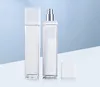 Private Label 100ml Luxury Acrylic Square Lotion Pump Bottle Double Wall Bottle Cosmetic Packaging