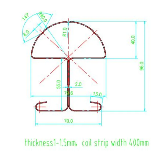vineyard post roll forming machine