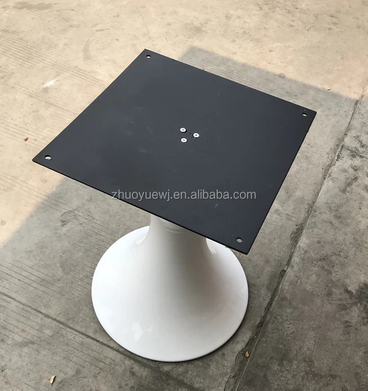 Furniture Accessories white round shape big metal Pedestal Tulip Table Leg Dining Table Bases for marble table top 