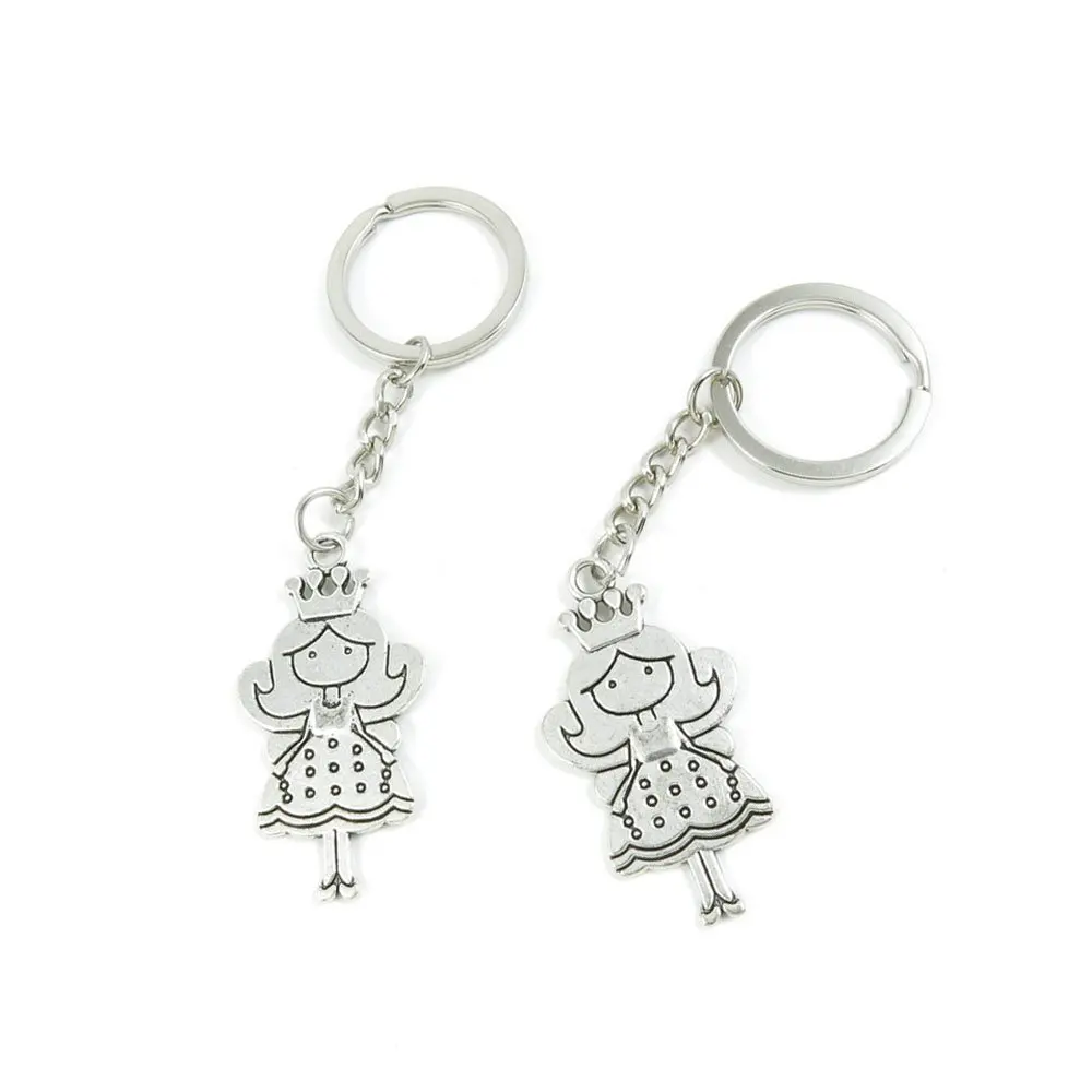 10 Pieces Keychain Door Car Key Chain Tags Keyring Ring Chain Keychain Supplies Antique Silver Tone Wholesale Bulk Lots V4FK7 Sister Love Heart