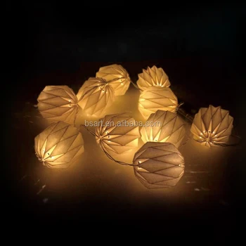 Origami string lights