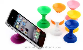 Trendy Double Sided Suction Cup Sucker Silicone Phone Holder Funny