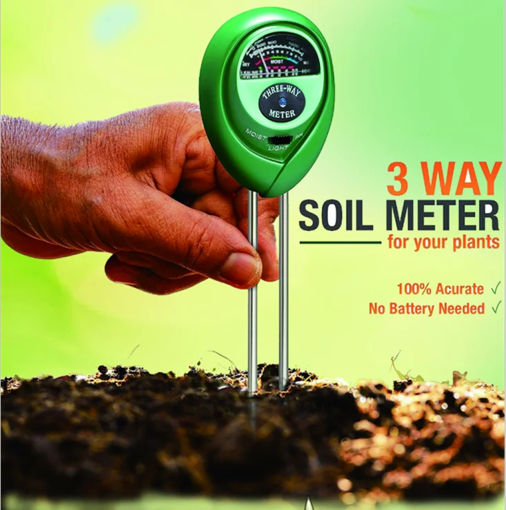 3 In 1 Soil Moisture Ph Meter Soil Test Kit Agricultural ...