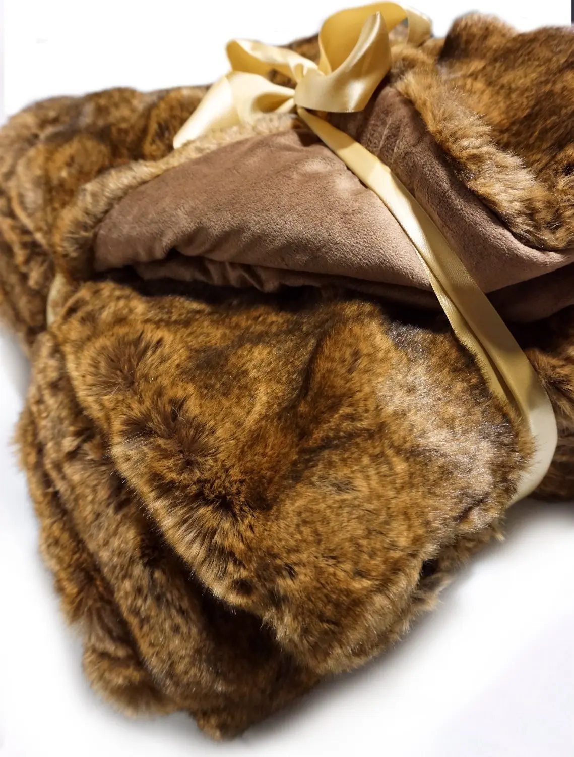 Luxury Faux Fur Gold Tiger Fur Blanket Regal Comfort Luxury Faux Fur Blanket Buy Gold Blanket