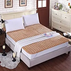 GAO Bed-Blankets Thick Flannel Blankets Anti-Slip Bed Cushion Thin Pads Washable Bedding Solid Color Double Bunk Beds, Blankets and Mattresses Of Anti-Skid ,180200Cm, - and Color