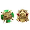Badge Maker Cheap Promotional Custom Blank Enamel Logo Security Metal Cap Army Military Lapel Pin Badge No Minimum Order
