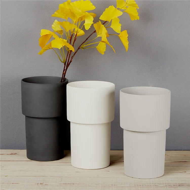 Matte Designs Irregular Shape Home Goods Pottery Flower Pots / Planters