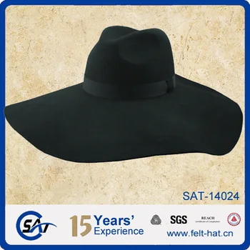 wide brim floppy felt hat