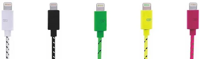 Lancom nylon braiding Jacket mobile charger data cable, power cable, USB Cable for iPhone/iPad