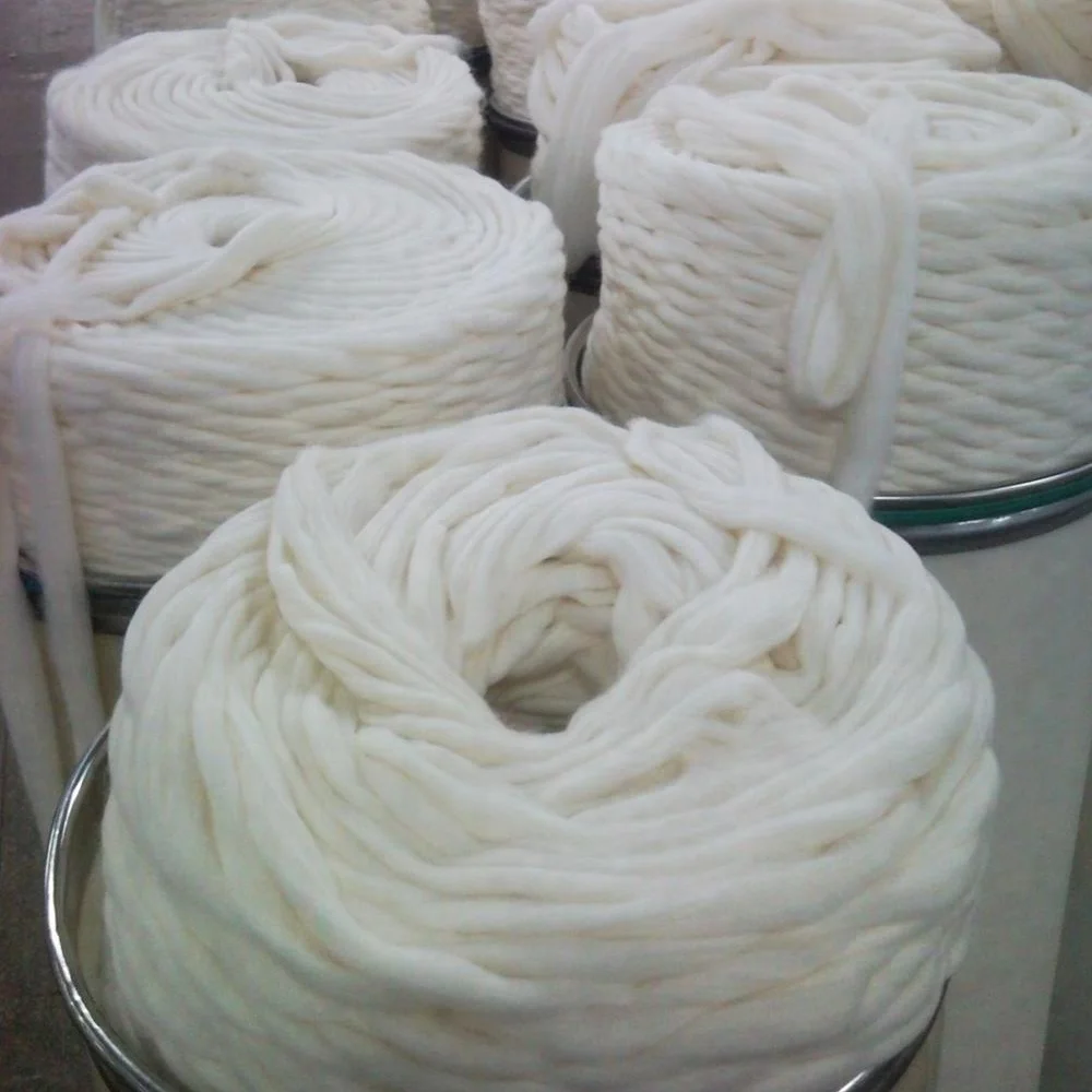 Kj096 Cotton Sliver Absorbent Cotton Coil Medical Materials