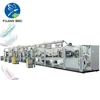 Multi shafts driving female sanitary pad manufacturing machine graphical control automatic lady women's sanitary napkin machine