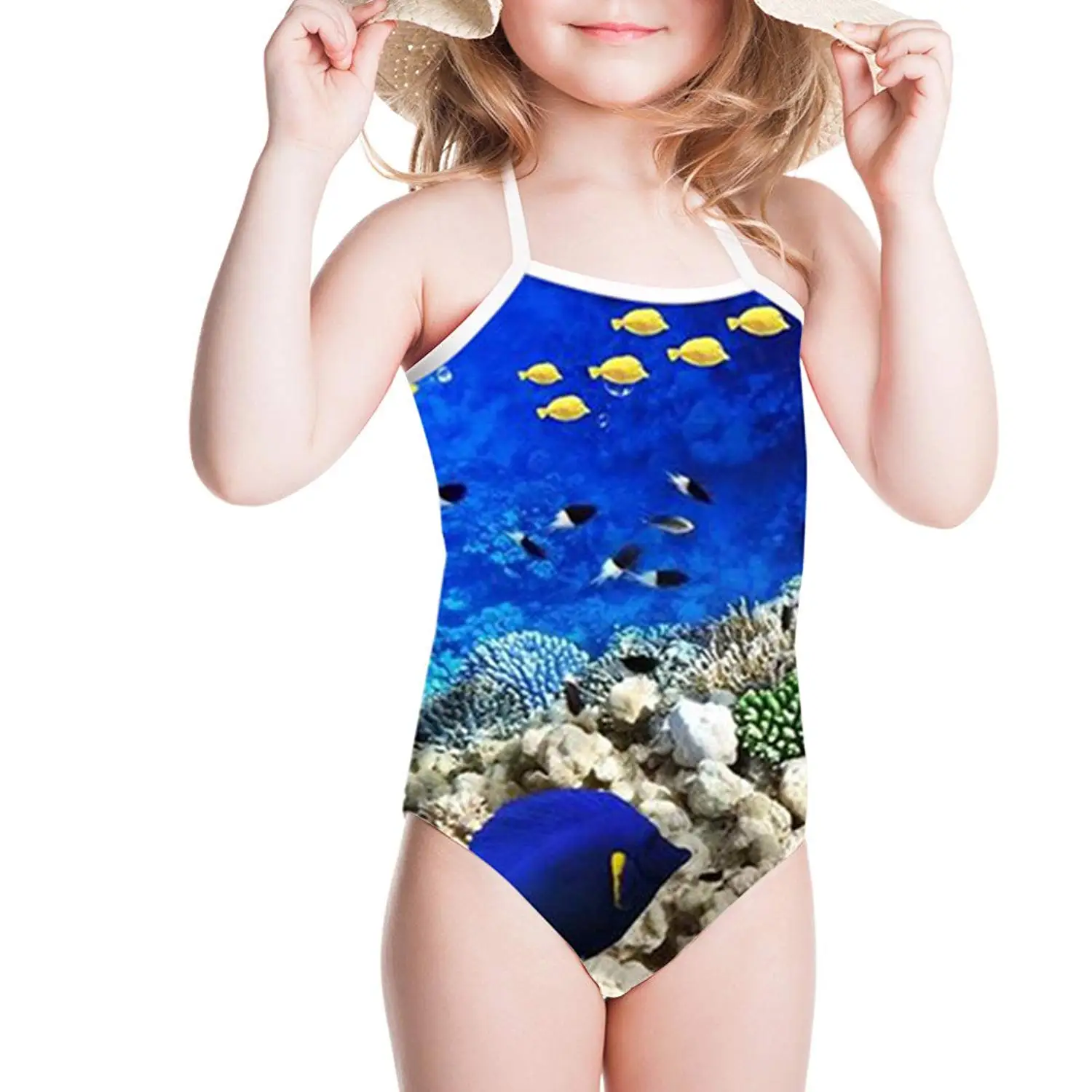 Sannovo Boston Terrier Breed Standard One Piece Animal Swimsuit Girl Beachwear