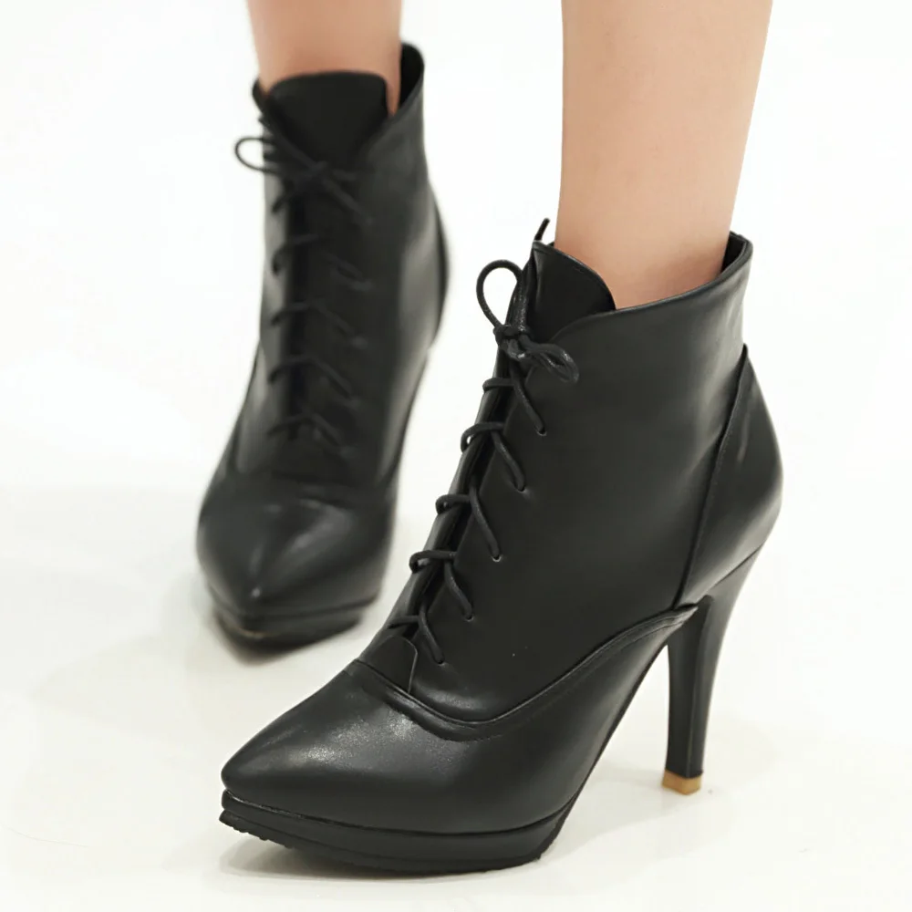 pointed platform boots