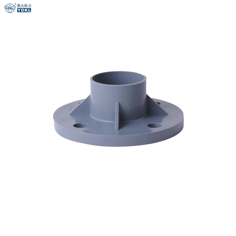 Gray PVC TS Flange (with rubber gasket)