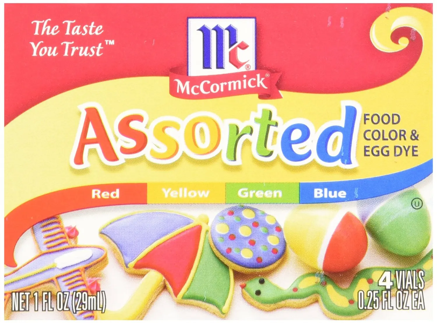 Mccormick Food Coloring Color Chart