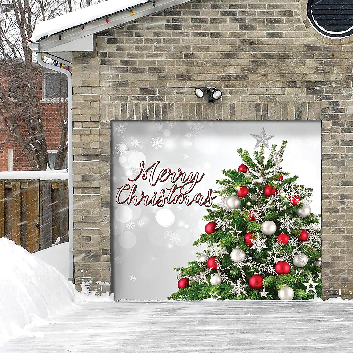 Buy Merry Christmas for 2 Car Garage Door Covers Banners Outdoor