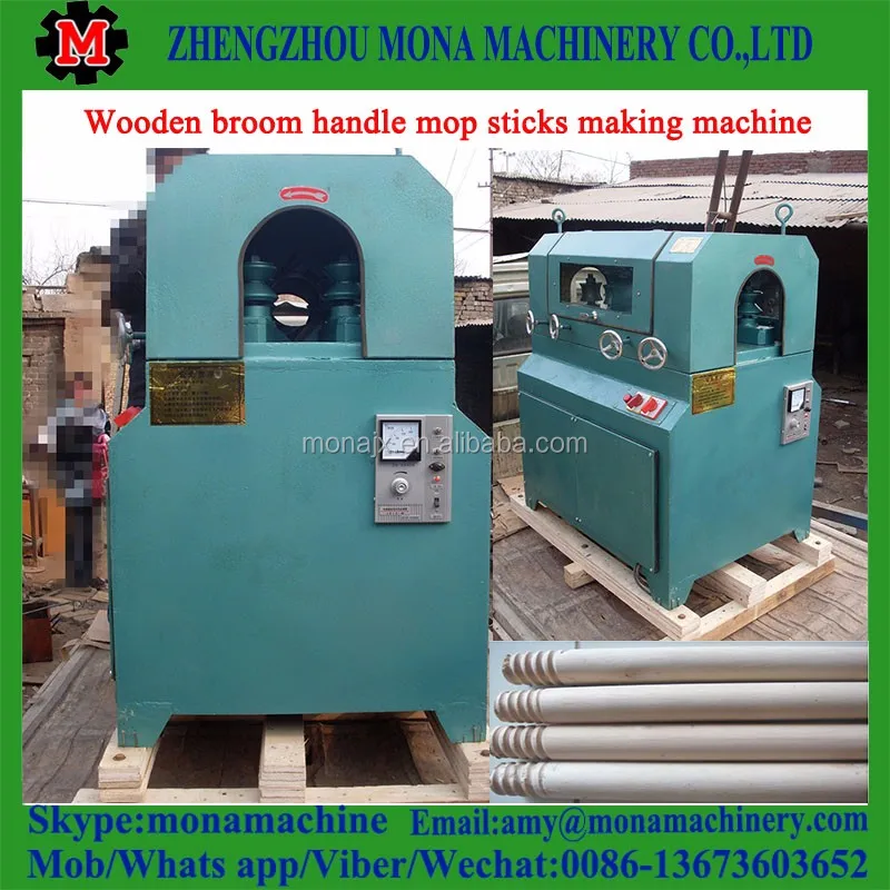 Automatic Shovel Broom Handle Making Machine Wood Round Rod Stick