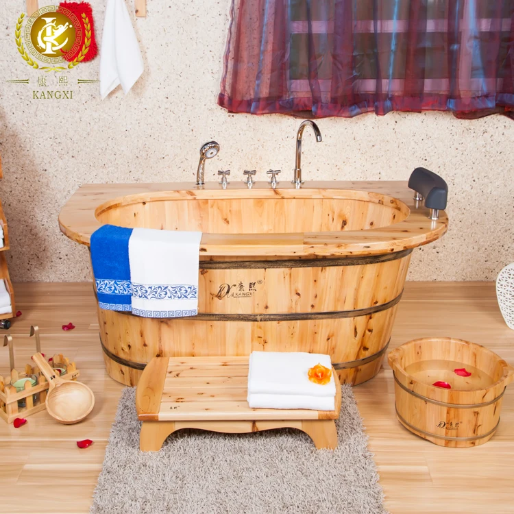 Shower Soaking Bath Standing Portable Bathtub Wooden Japanese Tub - Buy