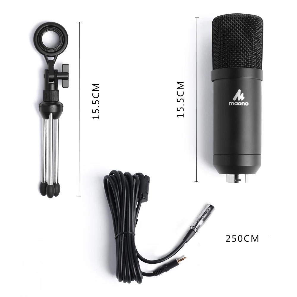Maono Professional Metal Studio Condenser Microphone For Recording Buy Xlr Condenser Studio