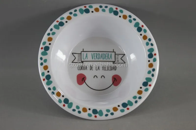 6.5 "melamine Kid's bowl + spoon