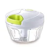 Manual Food Chopper round plastic vegetable cutter julienne grater