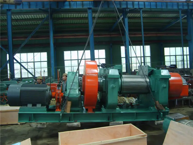 High Capacity Rubber Crusher With Double Groove Roll/tire Crusher ...