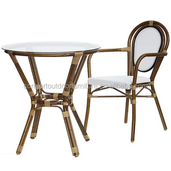Imitated Bamboo Finish Cafe Set Cafe Furniture Buy Imitated Bamboo