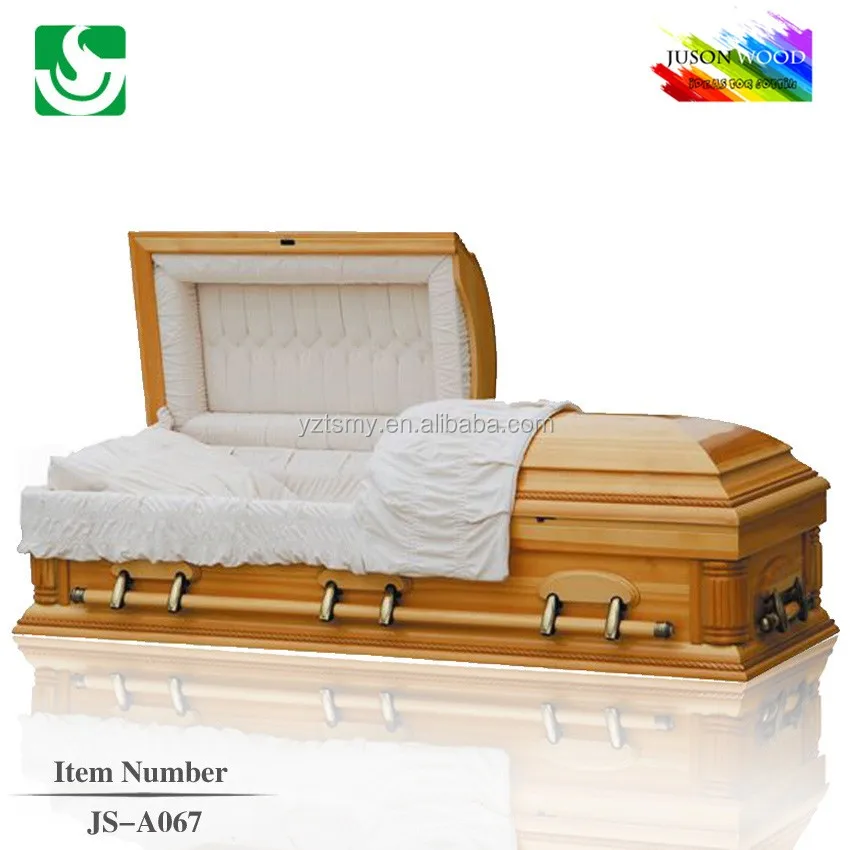 Jsa067 Chinese Produce Solid Wooden Casket Funeral Casket And Urn Buy Funeral Casket And Urn