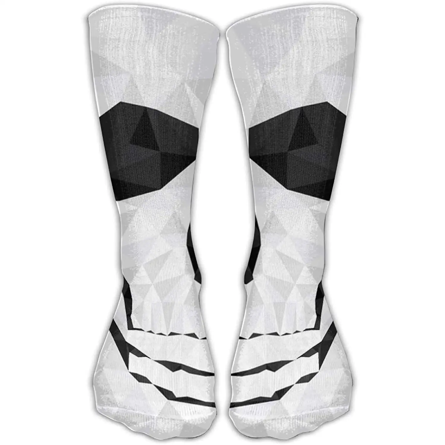 SARA NELL Women Lady Girls Classics Crew Socks Red Blue White Stiped Personalized Athletic Dress Socks 30cm Long-All Season