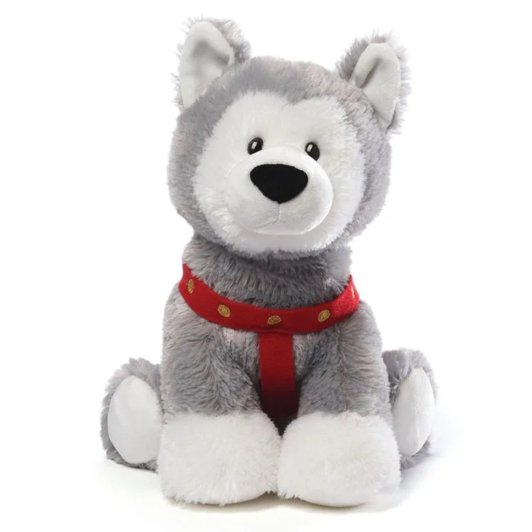 snow dog plush toy