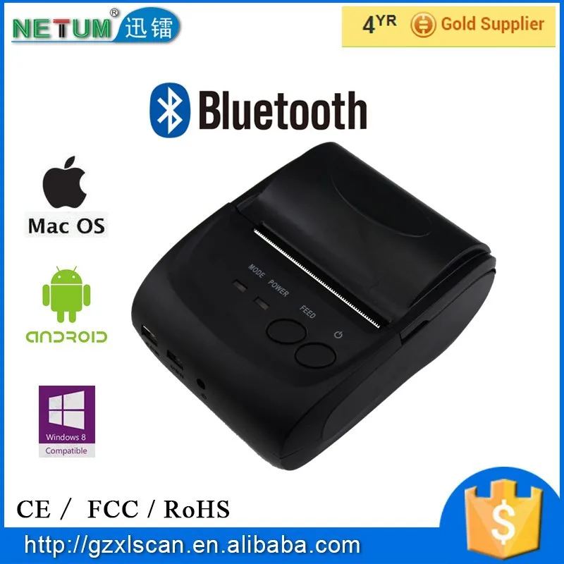 Impressora de recibo bluetooth