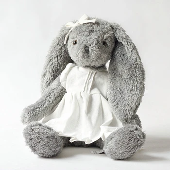 grey bunny rabbit teddy