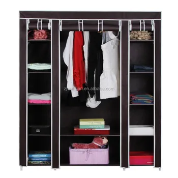 Clothes Closet Non Woven Fabric Wardrober With Shelves Buy