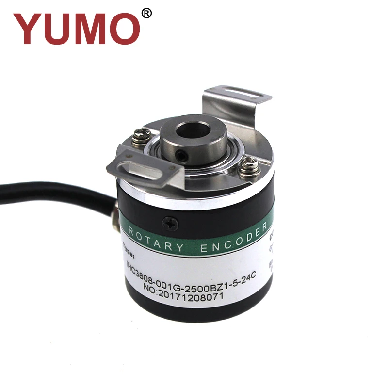 8mm Half Hollow Shaft Ihc3808 2500ppr Npn Incremental Rotary Encoder