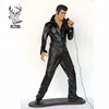 Popular singer poly-resin life size elvis the king statue for sale