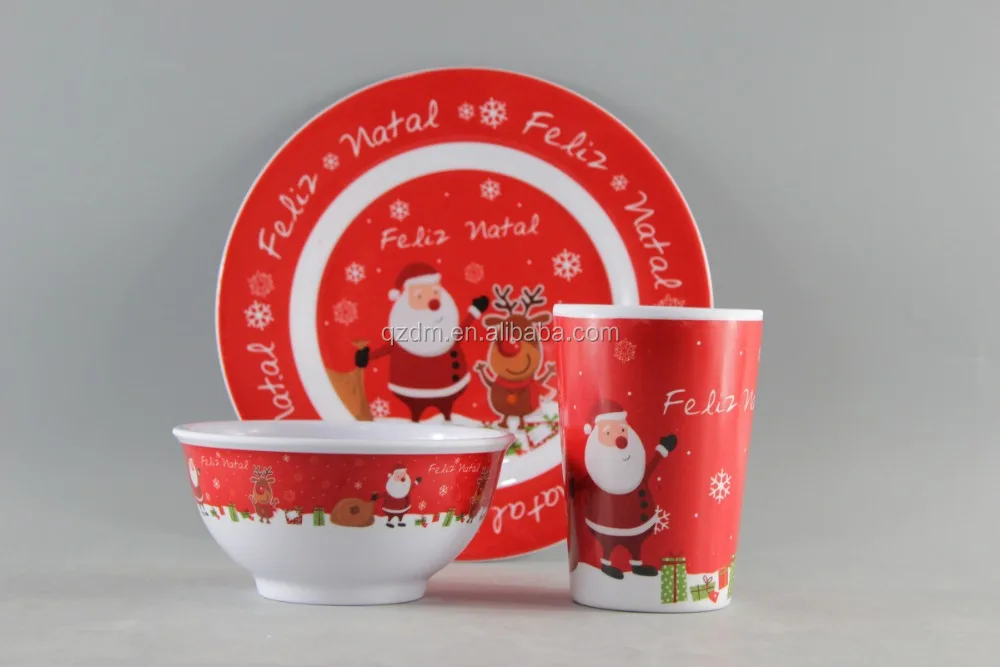 Hot Sale Melamine Dinner Set For Christmas
