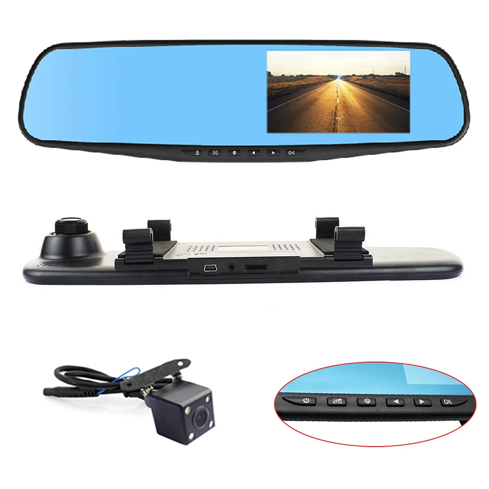 Best Price Car Dvr 4." Lcd Fhd 1080p Car Black Box Dual Lens T507 Car