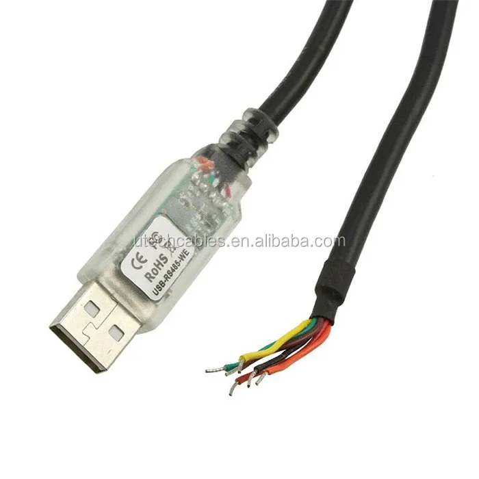 Ftdi Chip Usb To Rs485 Cable With Tx/rx Leds,Wire End,1.5m,Usbrs485we