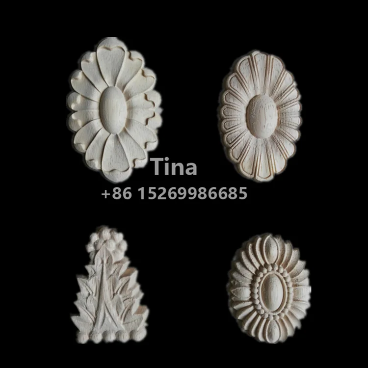 Wood rosettes and blocks