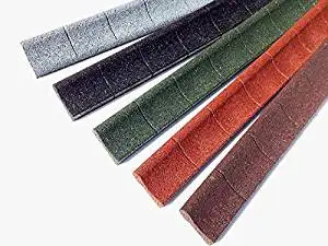 EcoBorder CURB-RED-4PK 4 ft. Curb Border Rubber Edging, Red, 4 Pack