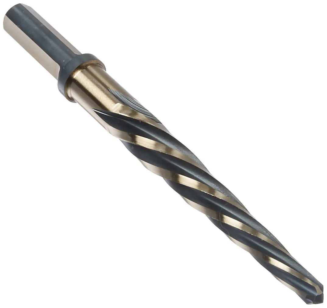Kodiak Cutting Tools KCT196909 USA Made Construction Reamer, 1/2" Shank, 3-3/4" Length of Cut, 5-7/8" Overall Length, 5 Flute, 9/16" Diameter