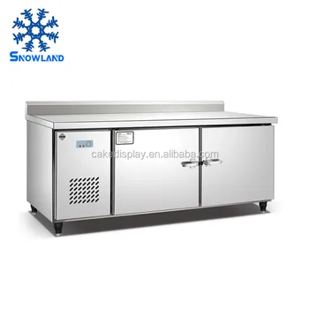 Full Stainless Steel Under Counter Chiller Work Bench Refrigerator