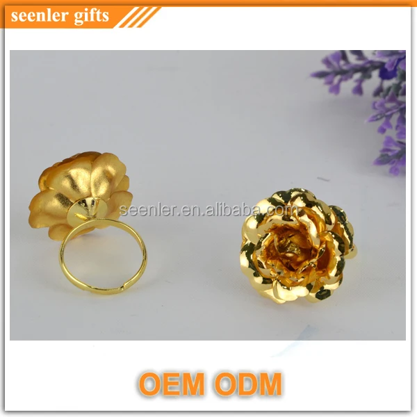 Velvet Box Ng Pure Gold Rose Design Las Finger Ring Velvet Box Ng Pure Gold Rose Design Las Finger Ring